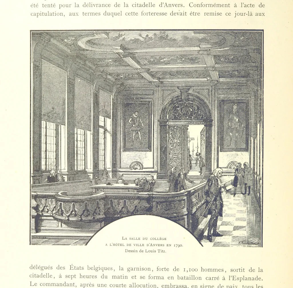 An illustration from Anvers à travers les âges, 1887, leaf 344