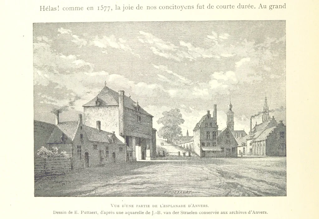 An illustration from Anvers à travers les âges, 1887, leaf 352