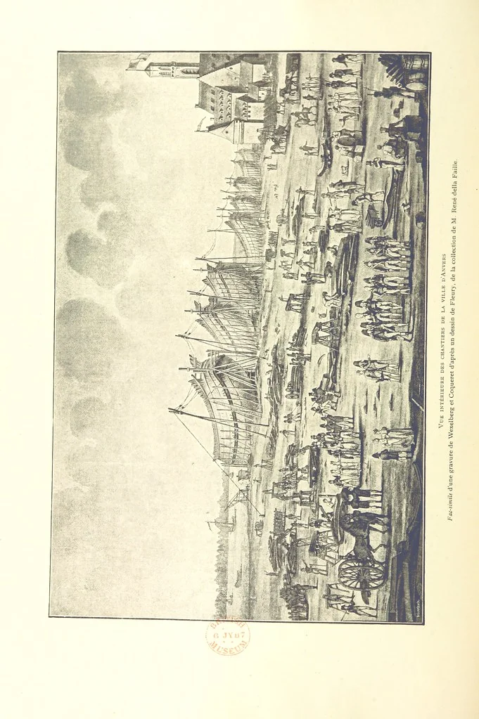 An illustration from Anvers à travers les âges, 1887, leaf 388
