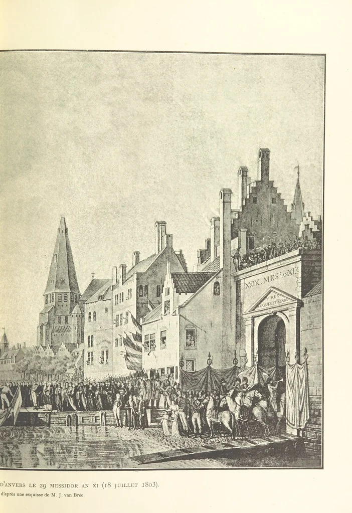 An illustration from Anvers à travers les âges, 1887, leaf 443