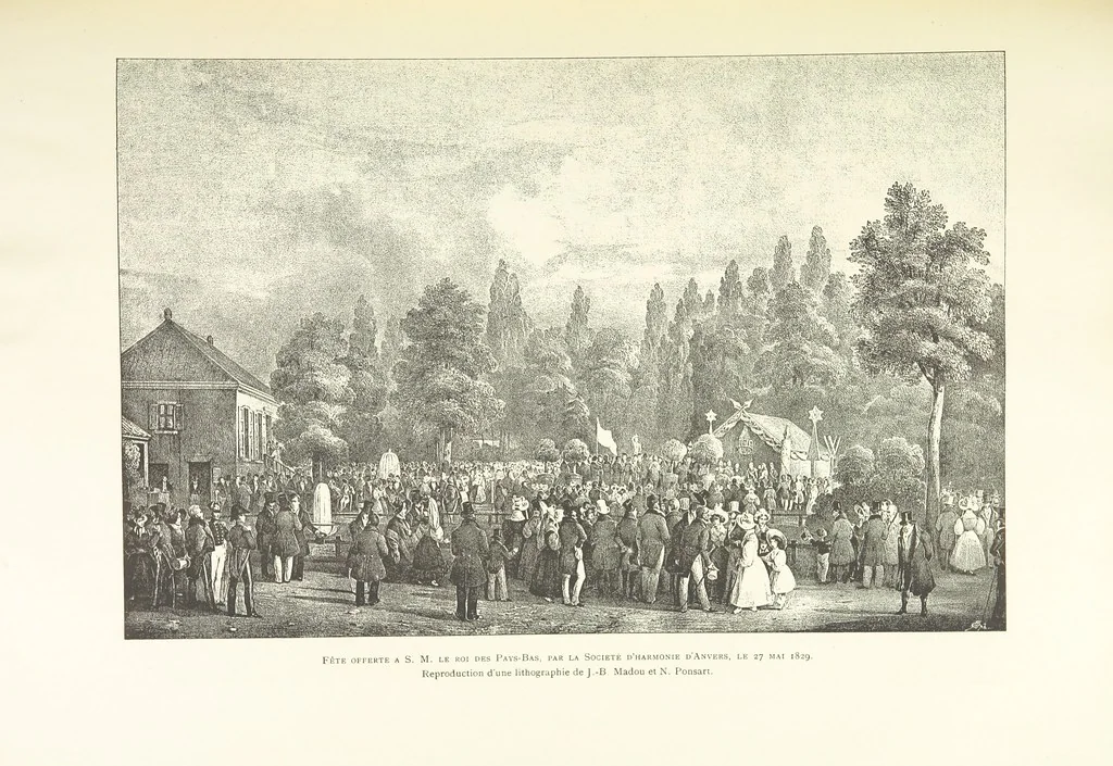 An illustration from Anvers à travers les âges, 1887, leaf 493
