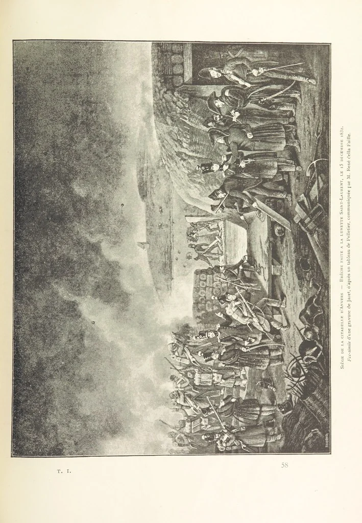 An illustration from Anvers à travers les âges, 1887, leaf 549