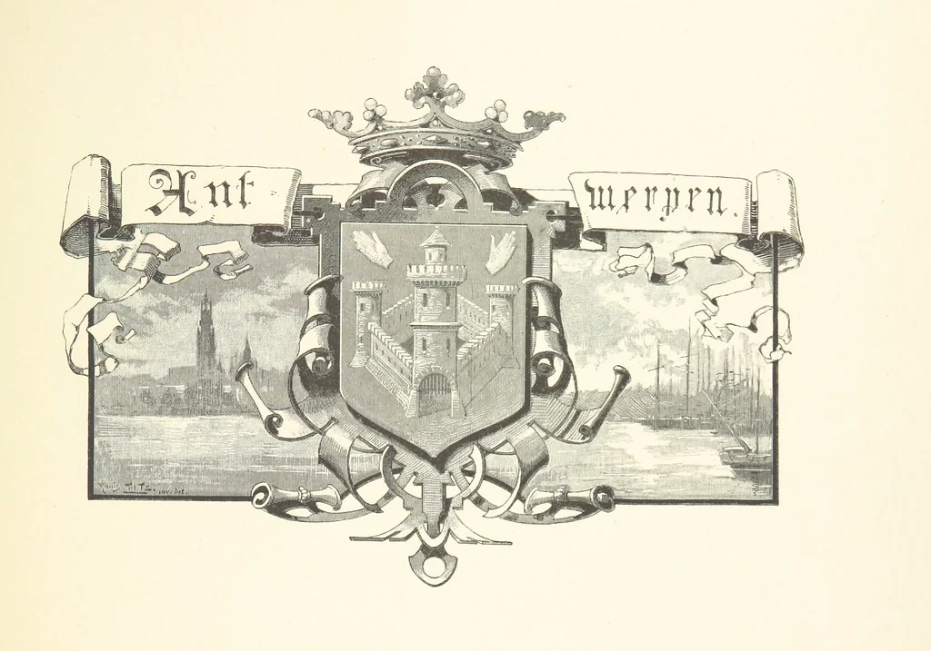 An illustration from Anvers à travers les âges, 1887, leaf 55
