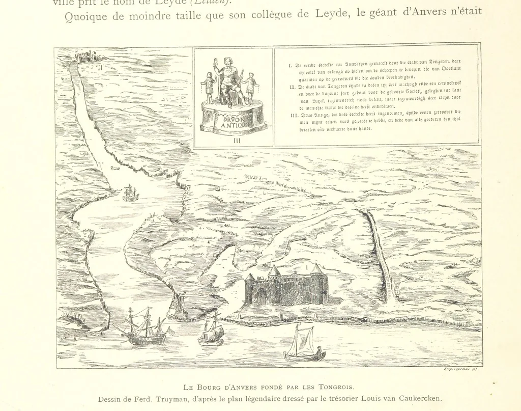 An illustration from Anvers à travers les âges, 1887, leaf 56