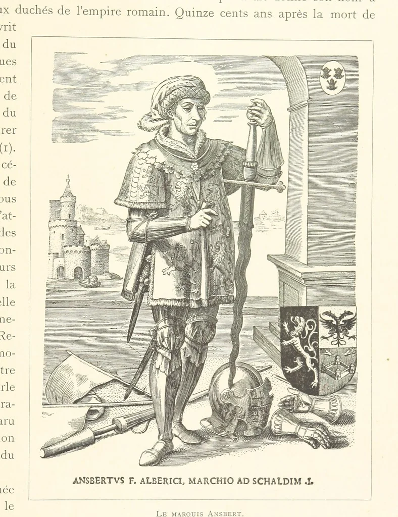 An illustration from Anvers à travers les âges, 1887, leaf 59