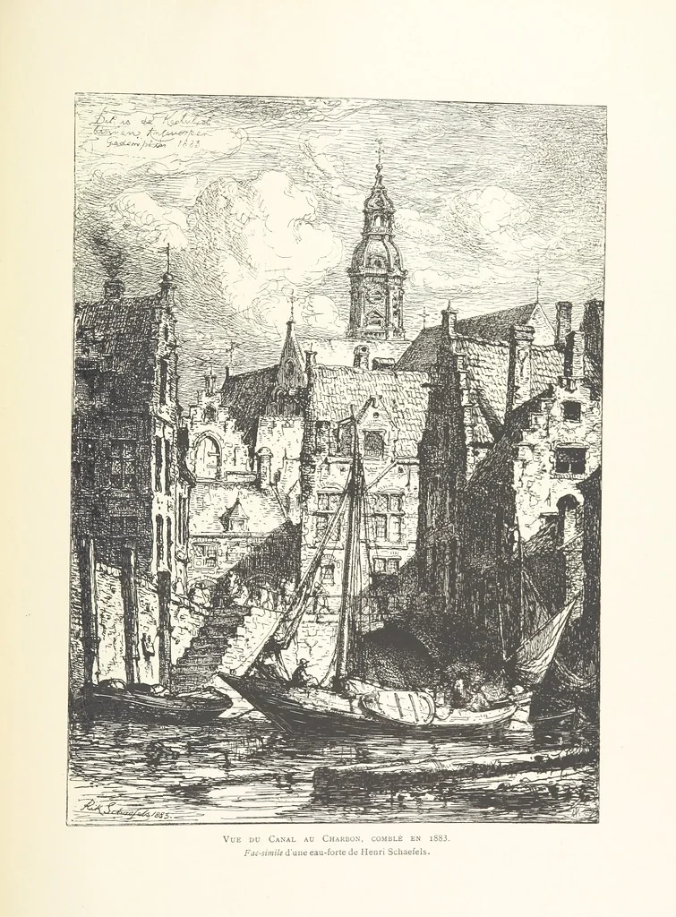 An illustration from Anvers à travers les âges, 1887, leaf 593