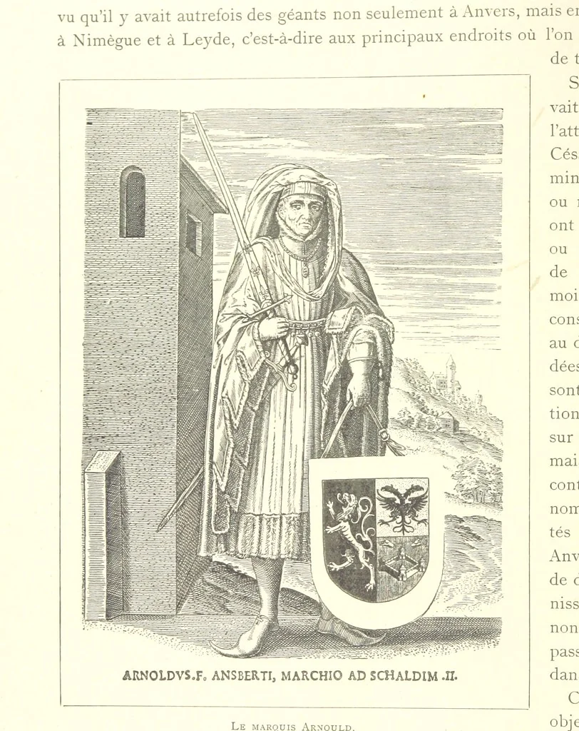 An illustration from Anvers à travers les âges, 1887, leaf 60