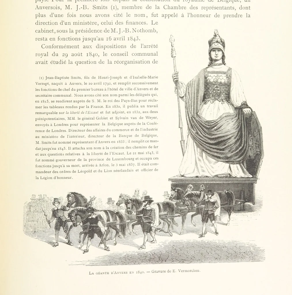 An illustration from Anvers à travers les âges, 1887, leaf 601
