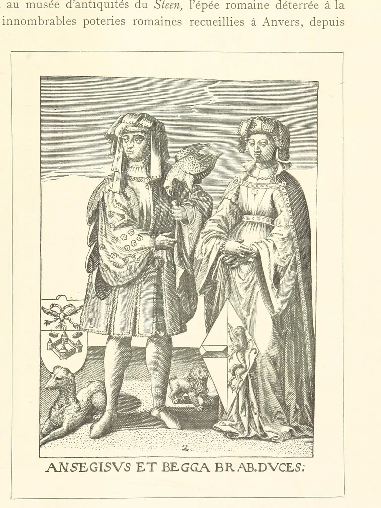 An illustration from Anvers à travers les âges, 1887, leaf 61