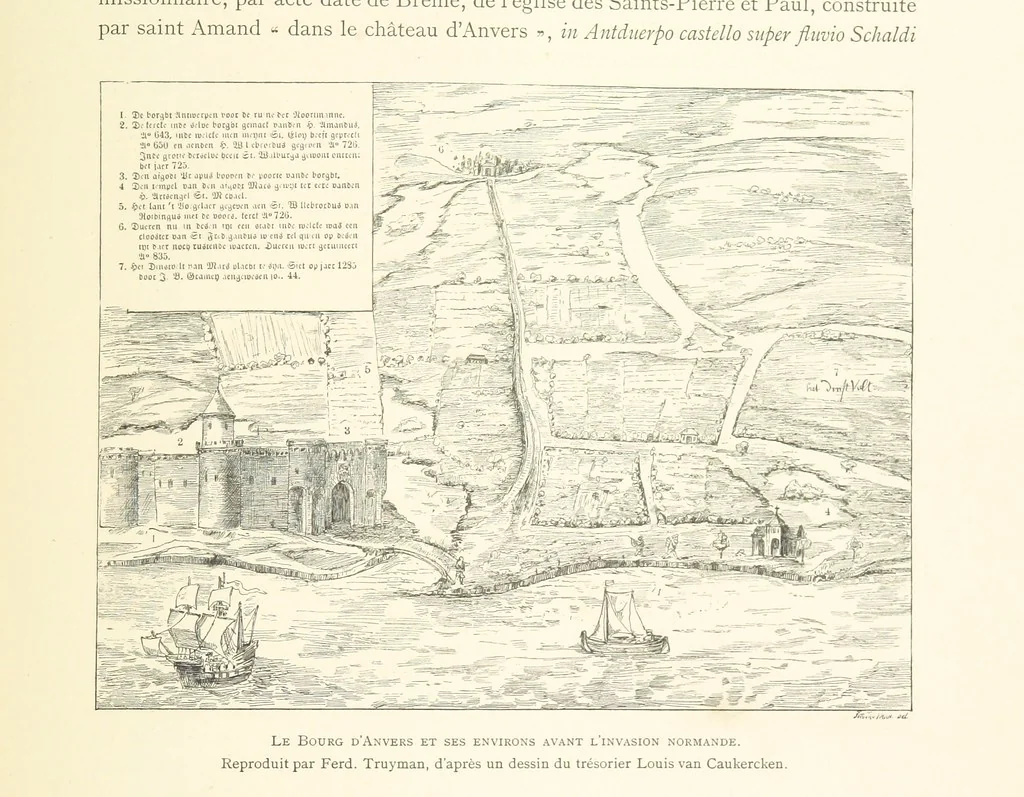An illustration from Anvers à travers les âges, 1887, leaf 73