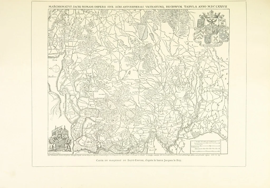 An illustration from Anvers à travers les âges, 1887, leaf 75