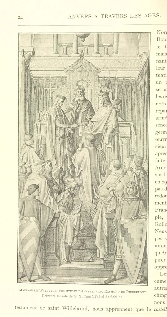 An illustration from Anvers à travers les âges, 1887, leaf 76