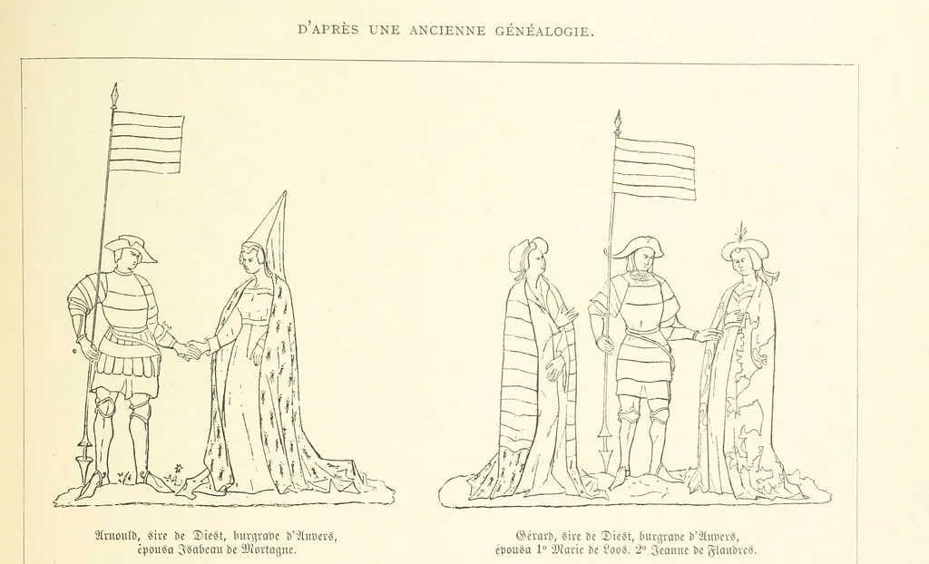 An illustration from Anvers à travers les âges, 1887, leaf 77