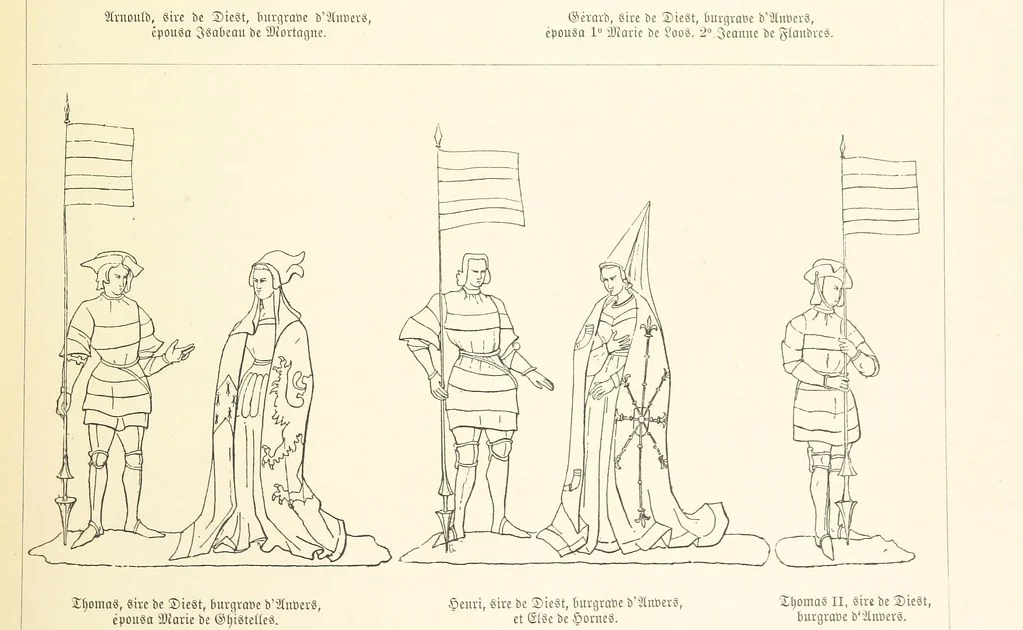 An illustration from Anvers à travers les âges, 1887, leaf 77