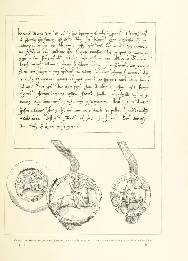 An illustration from Anvers à travers les âges, 1887, leaf 99