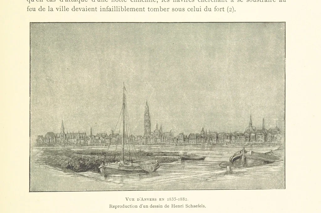 An illustration from Anvers à travers les âges, 1887, leaf 105
