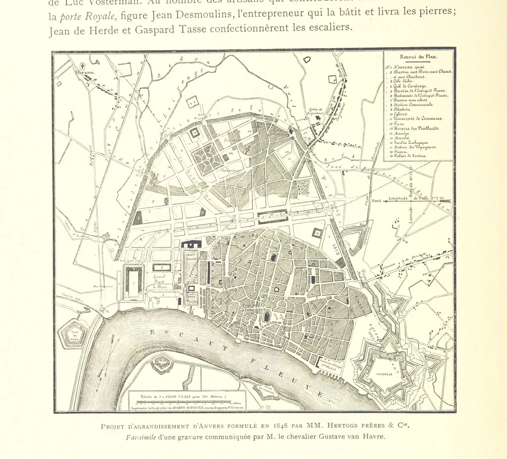 An illustration from Anvers à travers les âges, 1887, leaf 108