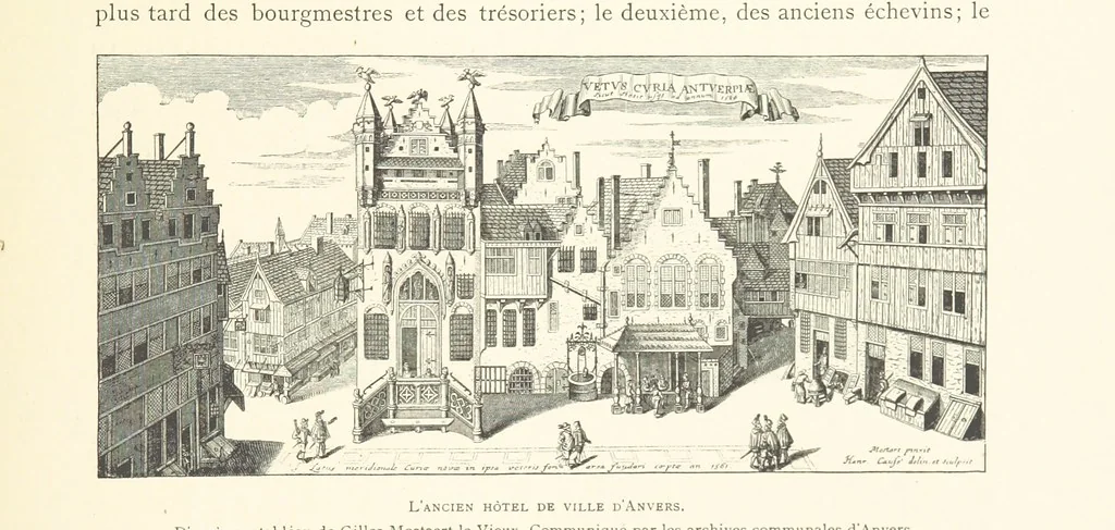 An illustration from Anvers à travers les âges, 1887, leaf 167