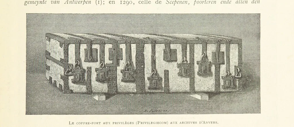 An illustration from Anvers à travers les âges, 1887, leaf 169