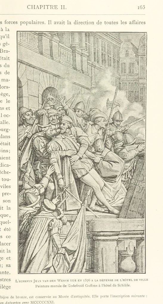 An illustration from Anvers à travers les âges, 1887, leaf 183