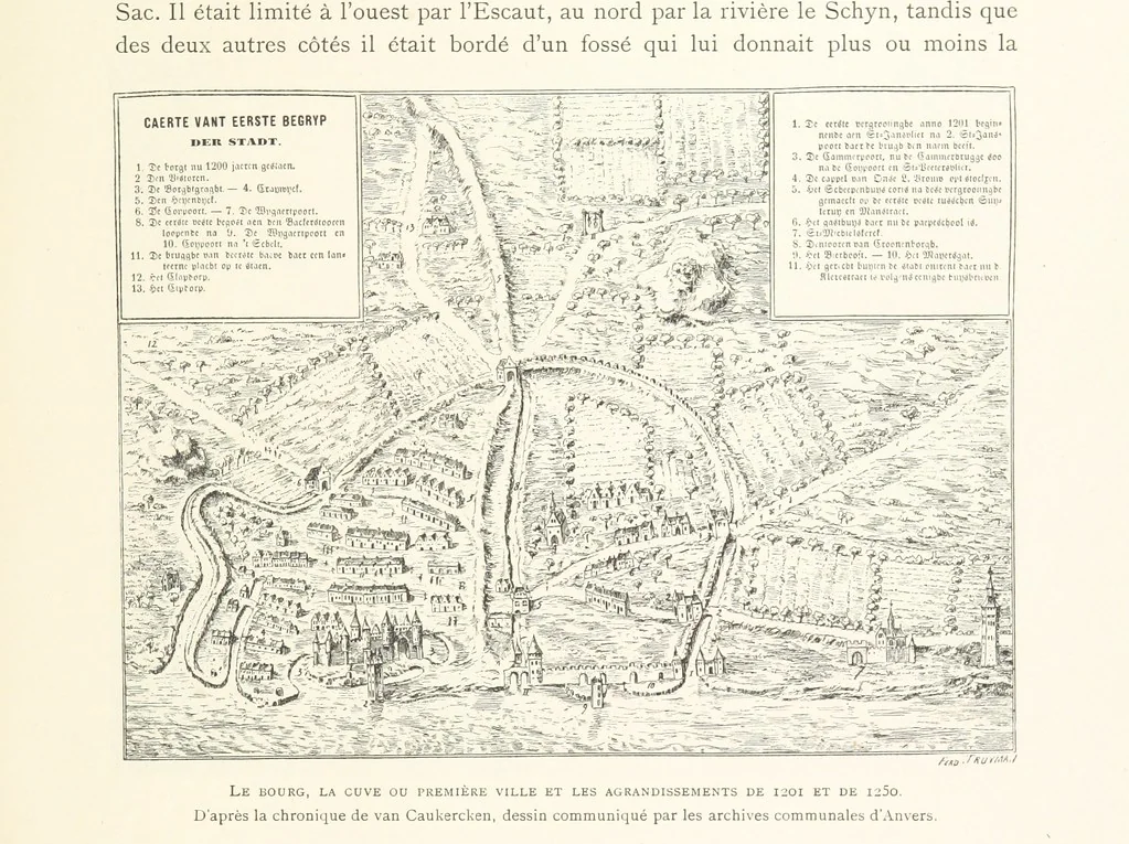 An illustration from Anvers à travers les âges, 1887, leaf 19