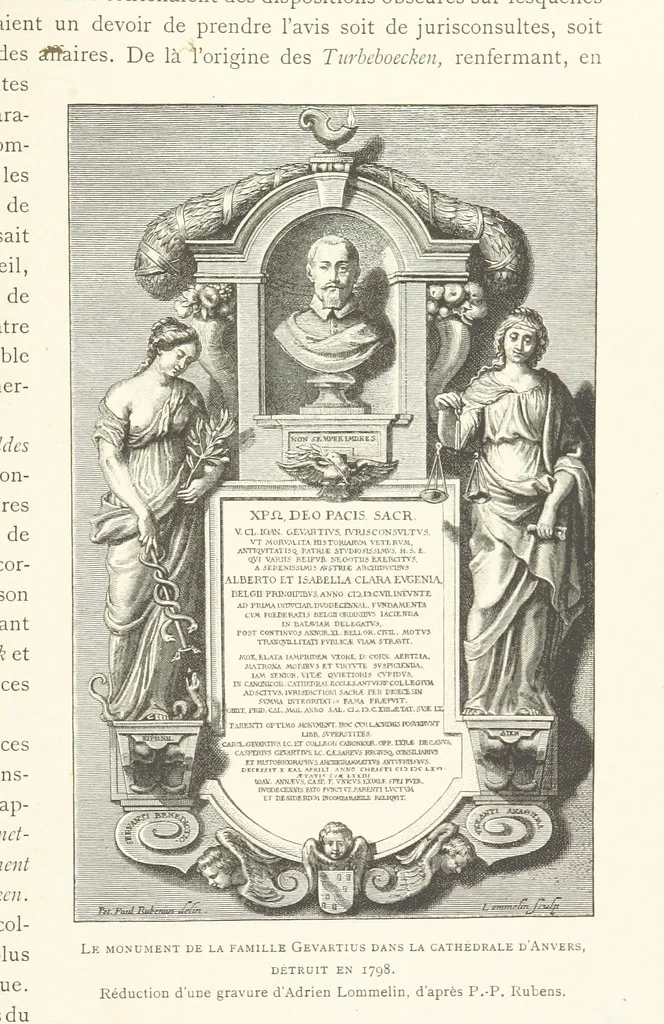 An illustration from Anvers à travers les âges, 1887, leaf 203