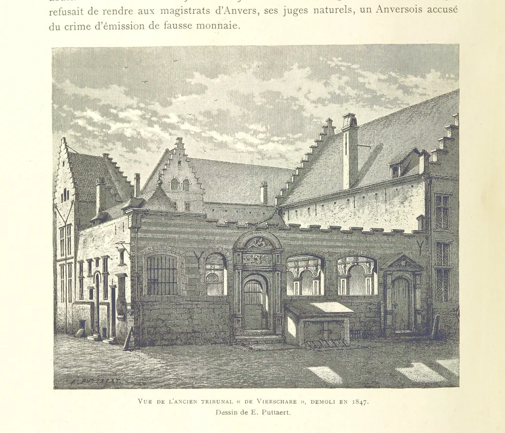 An illustration from Anvers à travers les âges, 1887, leaf 274