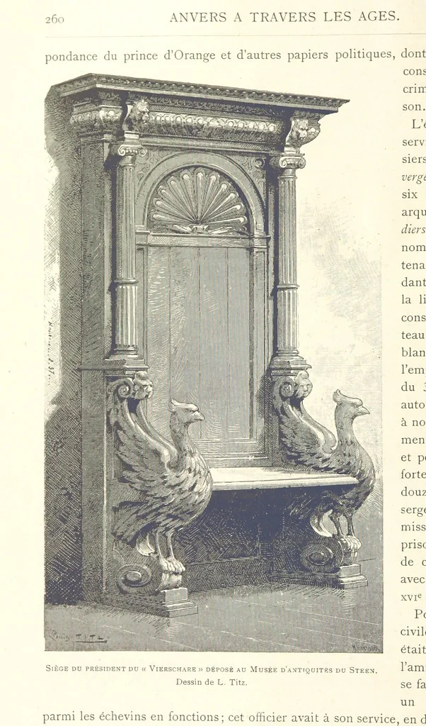 An illustration from Anvers à travers les âges, 1887, leaf 278