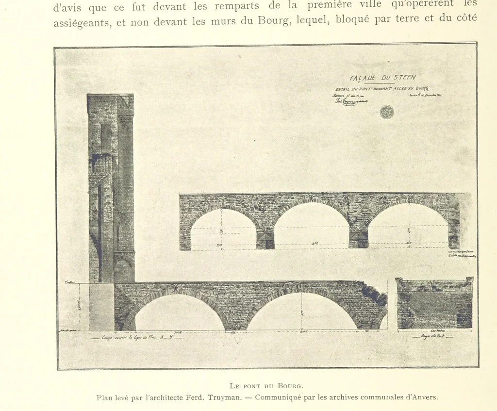An illustration from Anvers à travers les âges, 1887, leaf 28