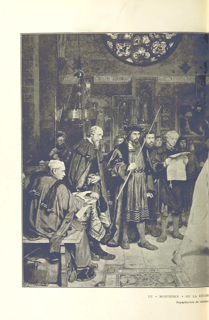 An illustration from Anvers à travers les âges, 1887, leaf 296