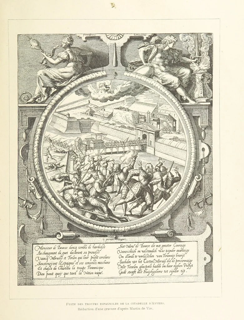 An illustration from Anvers à travers les âges, 1887, leaf 355