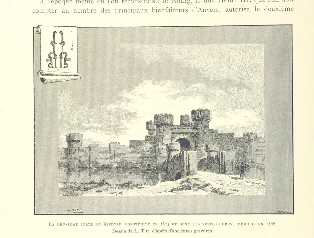 An illustration from Anvers à travers les âges, 1887, leaf 40