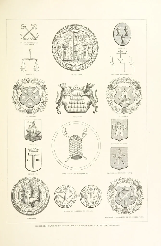 An illustration from Anvers à travers les âges, 1887, leaf 425