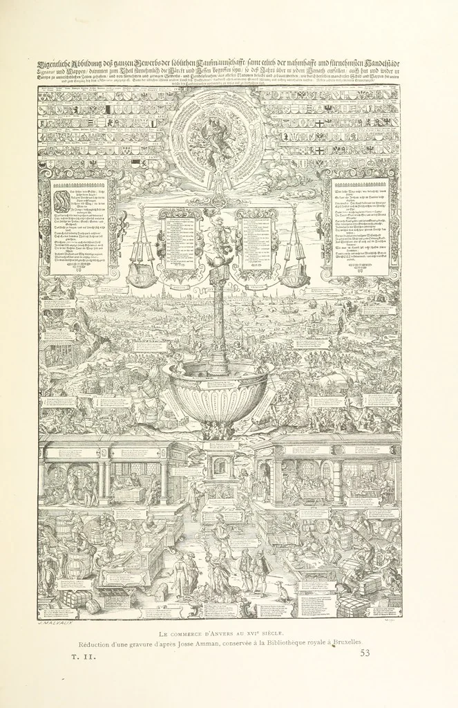 An illustration from Anvers à travers les âges, 1887, leaf 447