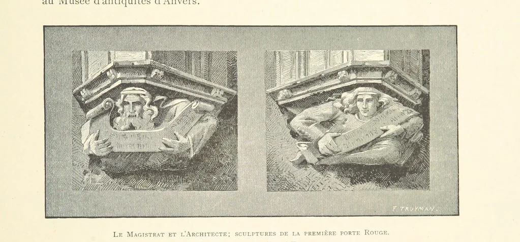 An illustration from Anvers à travers les âges, 1887, leaf 45