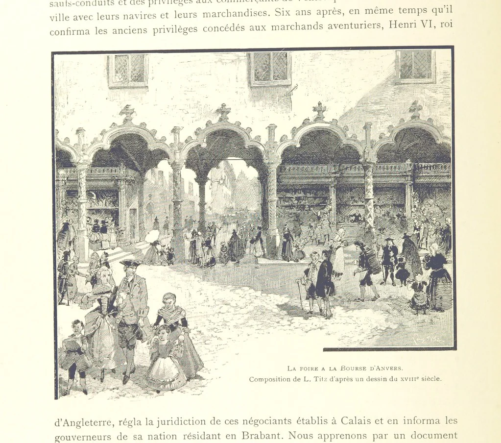 An illustration from Anvers à travers les âges, 1887, leaf 454