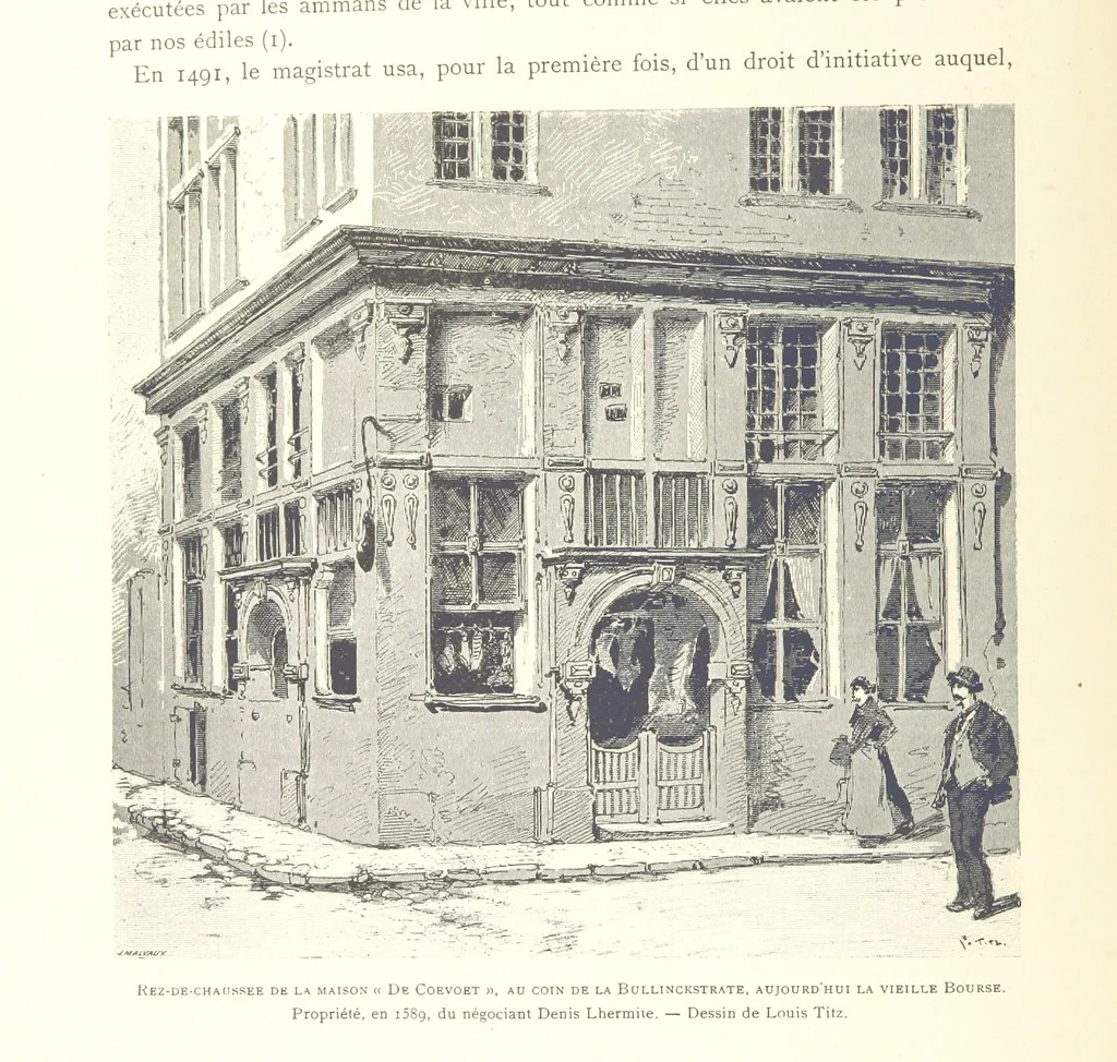 An illustration from Anvers à travers les âges, 1887, leaf 470