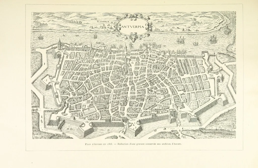 An illustration from Anvers à travers les âges, 1887, leaf 49