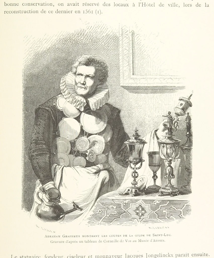 An illustration from Anvers à travers les âges, 1887, leaf 499