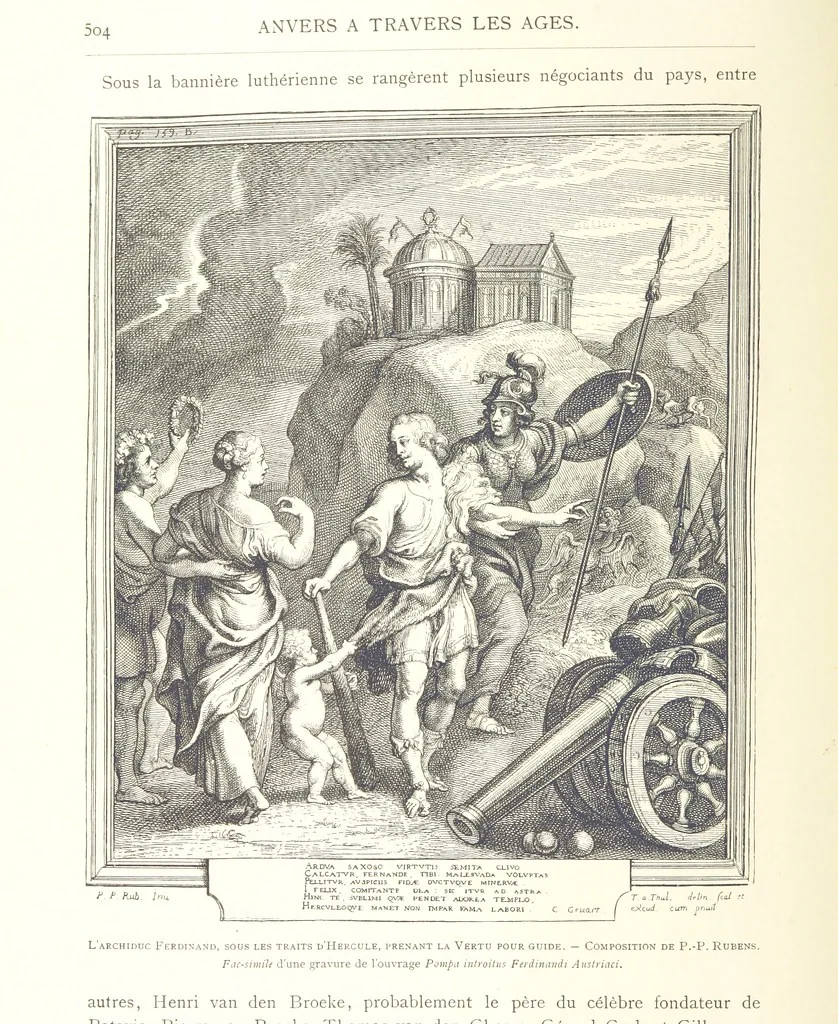 An illustration from Anvers à travers les âges, 1887, leaf 538