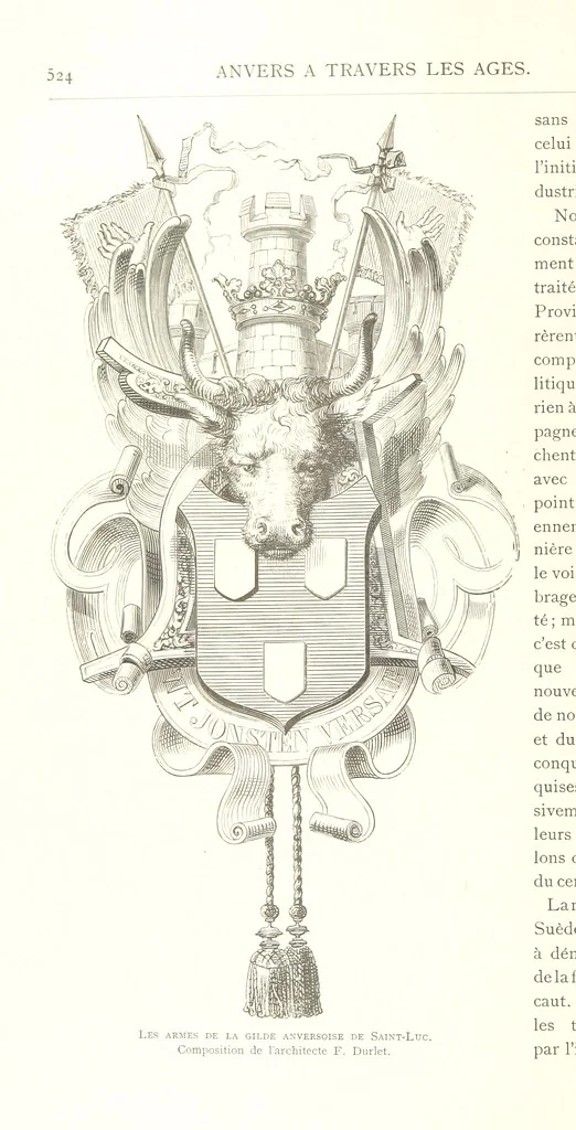 An illustration from Anvers à travers les âges, 1887, leaf 558