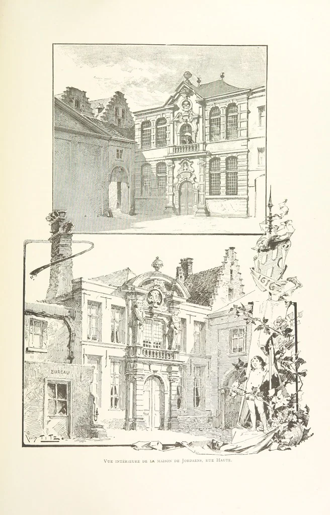 An illustration from Anvers à travers les âges, 1887, leaf 595