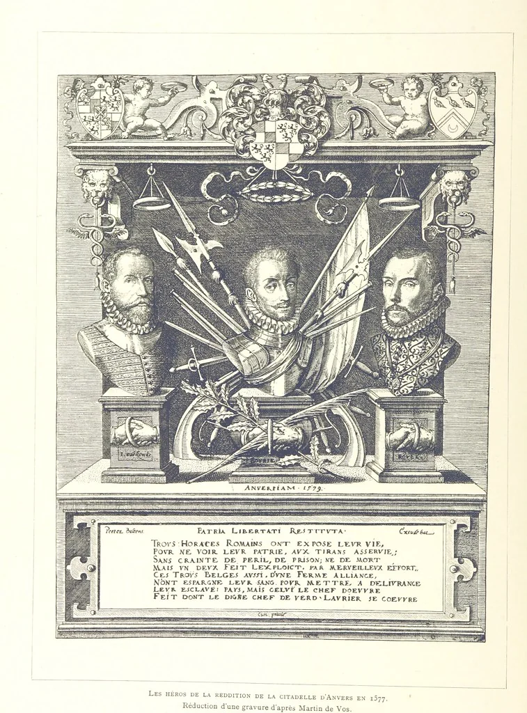 An illustration from Anvers à travers les âges, 1887, leaf 64