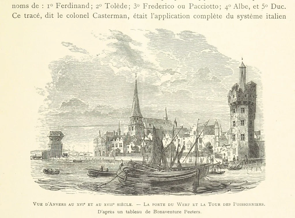 An illustration from Anvers à travers les âges, 1887, leaf 85