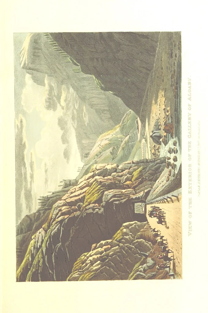 An illustration from Picturesque Tour from Geneva to Milan, by way of the Simplon: illustrated with thirty six coloured views ... engraved from designs by J. and J. [or rather, G. and G.] Lory ... and accompanied with particulars historical and descriptive by Frederic Schoberl. [With a map, 1820, leaf 125