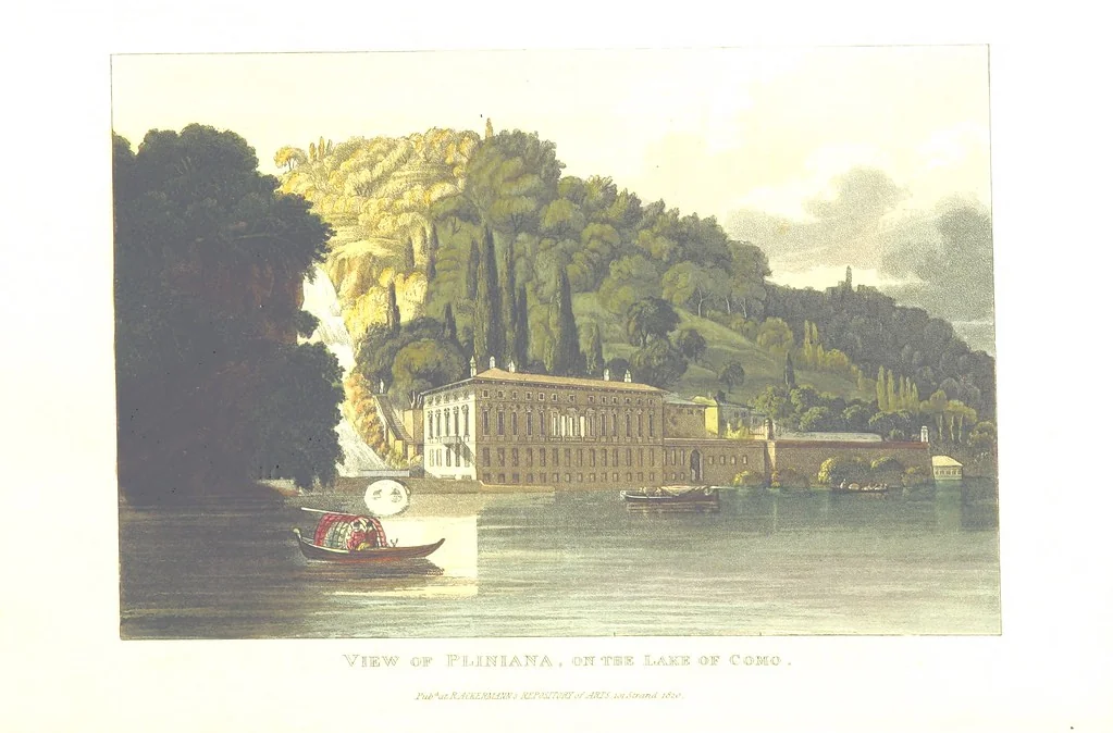 An illustration from Picturesque Tour from Geneva to Milan, by way of the Simplon: illustrated with thirty six coloured views ... engraved from designs by J. and J. [or rather, G. and G.] Lory ... and accompanied with particulars historical and descriptive by Frederic Schoberl. [With a map, 1820, leaf 216