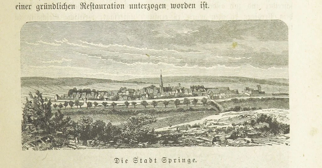 An illustration from Vaterländische Geschichten und Denkwürdigkeiten der Vorzeit der Lande Braunschweig und Hannover ... Zweite Auflage, vollständig umgearbeitet und vermehrt von F. Spehr, etc, 1881, leaf 115