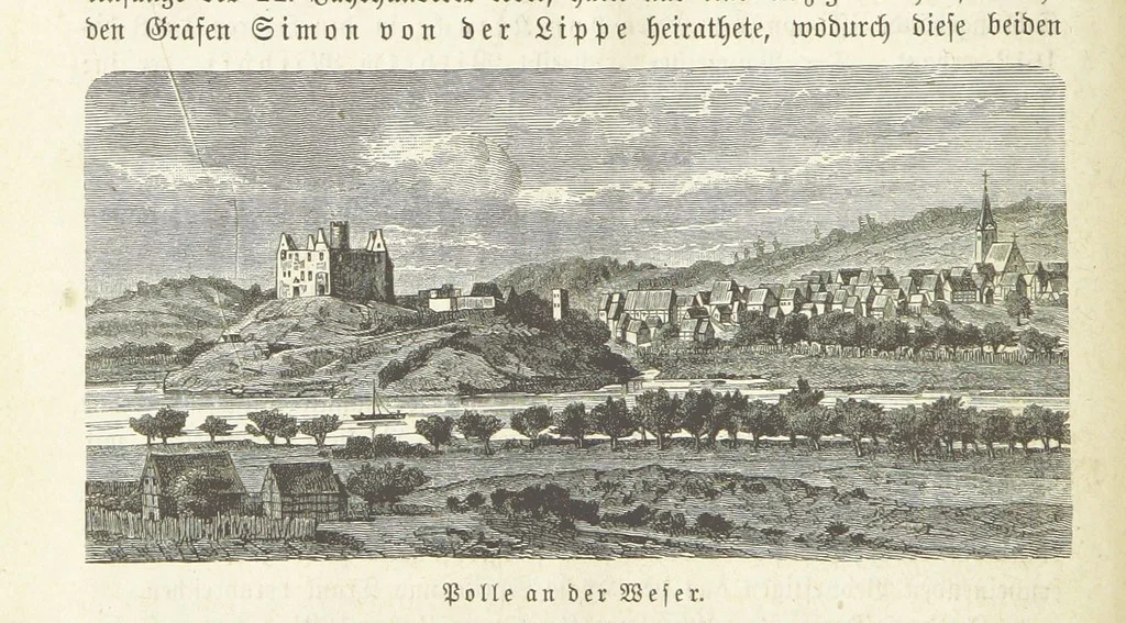 An illustration from Vaterländische Geschichten und Denkwürdigkeiten der Vorzeit der Lande Braunschweig und Hannover ... Zweite Auflage, vollständig umgearbeitet und vermehrt von F. Spehr, etc, 1881, leaf 118