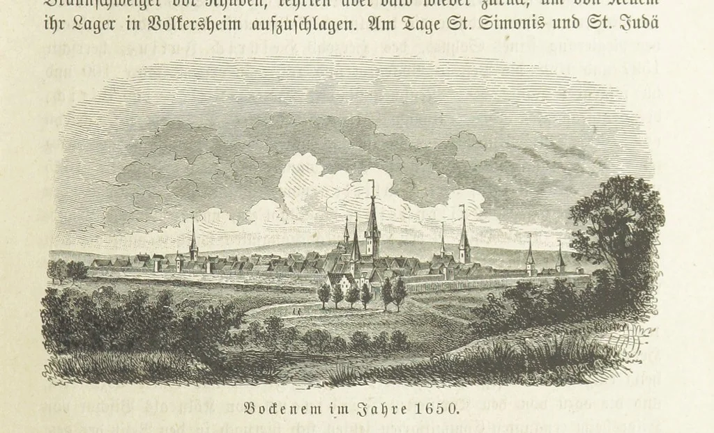 An illustration from Vaterländische Geschichten und Denkwürdigkeiten der Vorzeit der Lande Braunschweig und Hannover ... Zweite Auflage, vollständig umgearbeitet und vermehrt von F. Spehr, etc, 1881, leaf 209