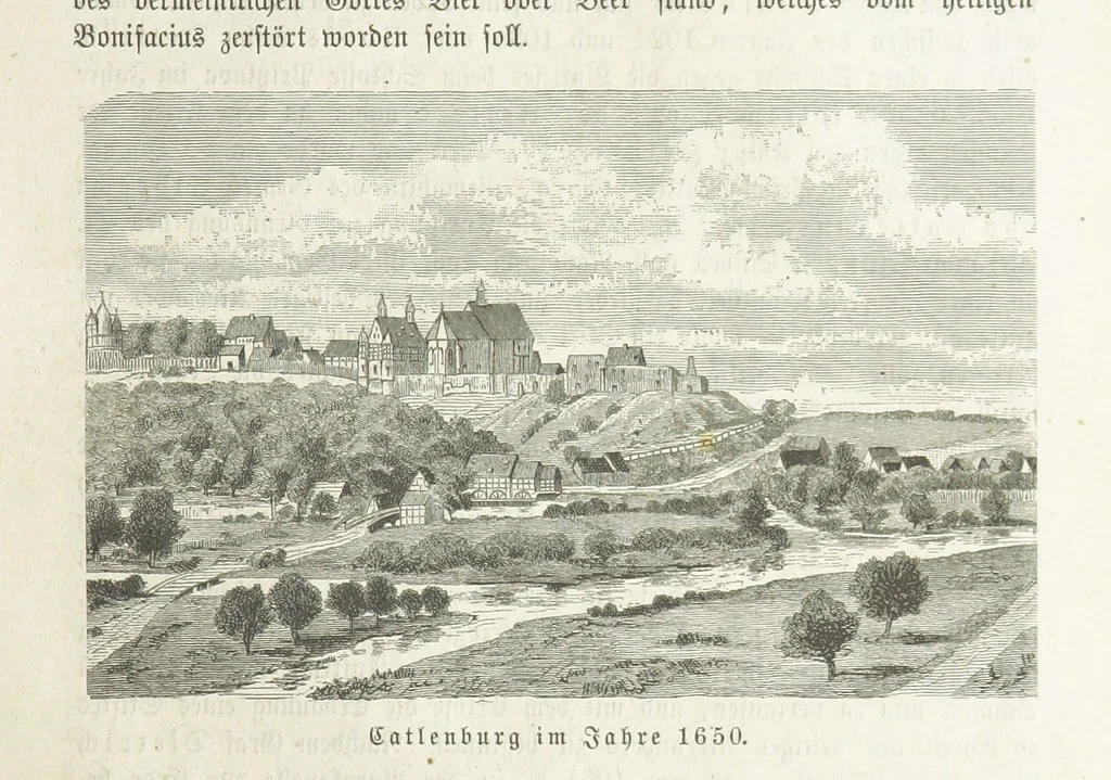 An illustration from Vaterländische Geschichten und Denkwürdigkeiten der Vorzeit der Lande Braunschweig und Hannover ... Zweite Auflage, vollständig umgearbeitet und vermehrt von F. Spehr, etc, 1881, leaf 377